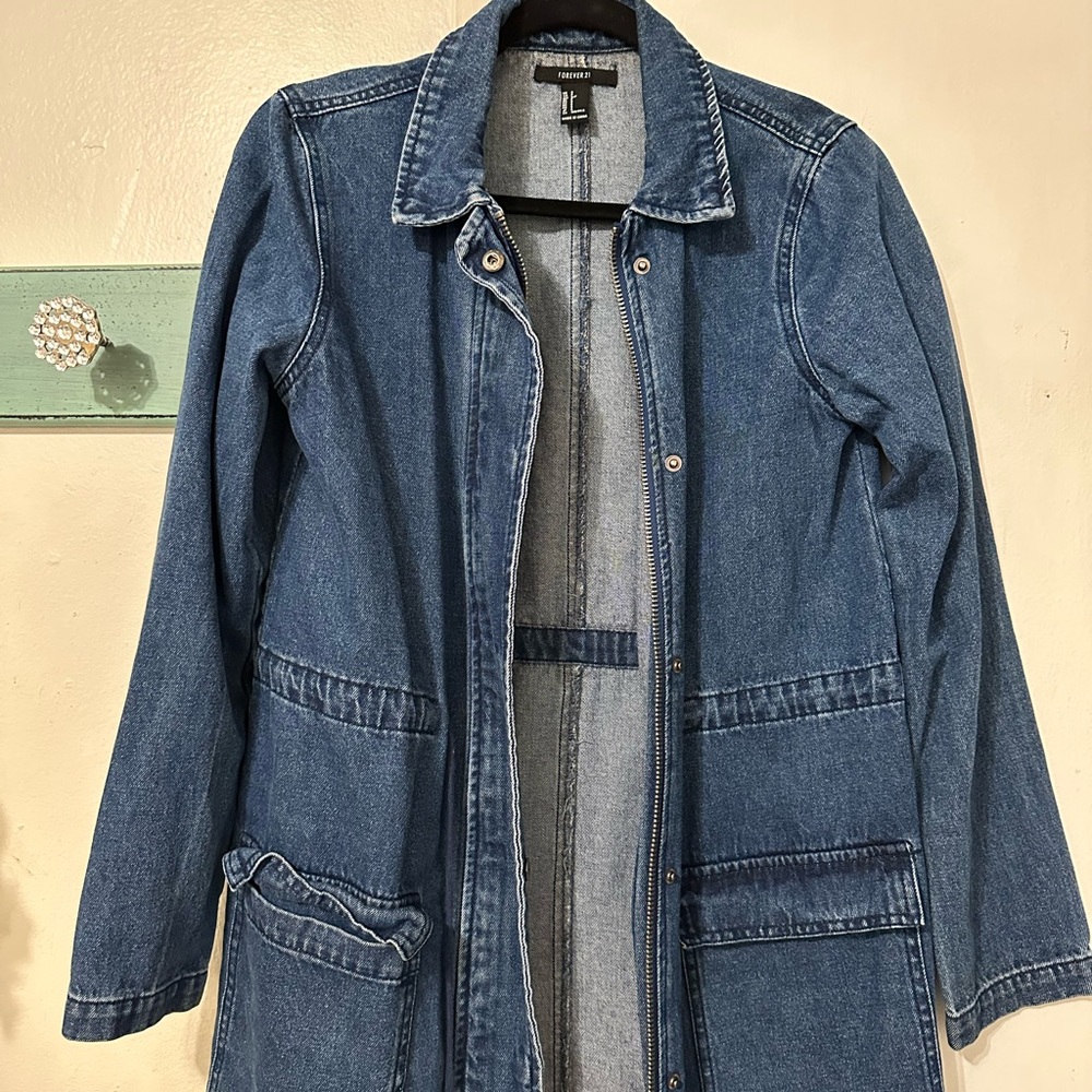 Denim Longline Jacket